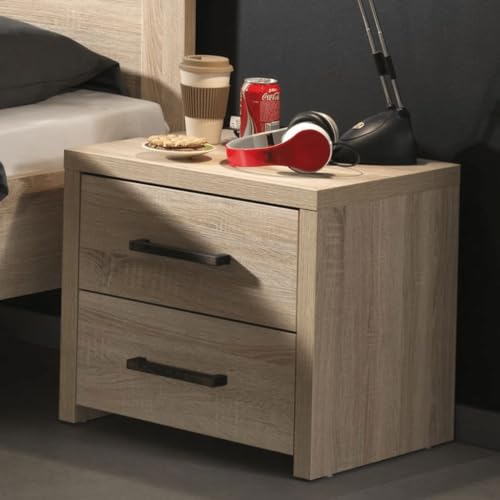 CINDERFUL Nachttisch, Kommode, Kommode for Schlafzimmer, vielseitiger Nachttisch aus Holz mit Schublade, praktisch for EIN Ambiente von CINDERFUL
