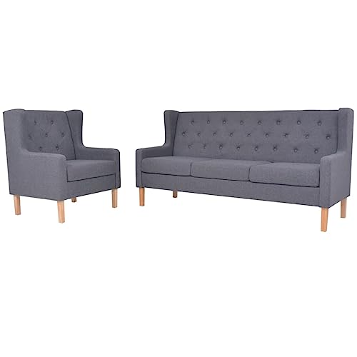 Sofas, Sofas for Wohnzimmer, Sofagarnitur, umwandelbares Sofa for TV-Begleiter, leicht zu reinigen, vielseitige Funktionalität, auffällige multifunktionale Couch ( Color : Grau 1-Sitzer+3-Sitzer , Siz von CINDERFUL
