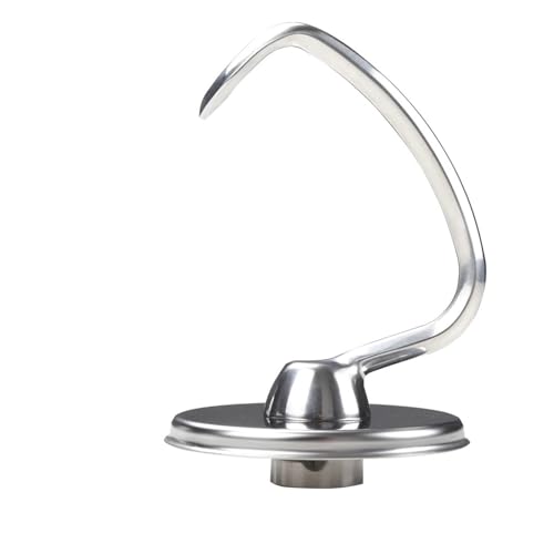 CINDTRGA Edelstahl-Knethaken, kompatibel mit Kitchenaid-Standmixern 4,5 QT und 5 QT Mixer-Teigaufsätzen von CINDTRGA