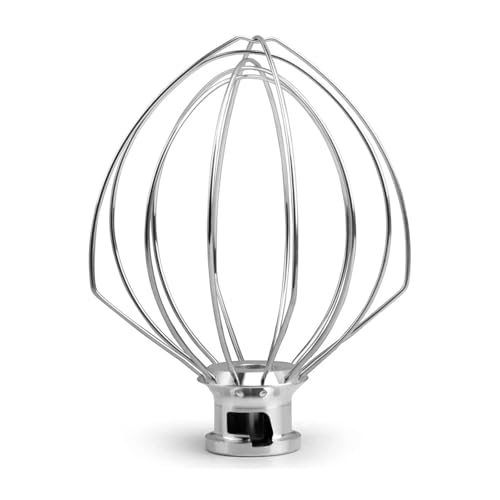 CINDTRGA Edelstahl-Schneebesen 5K452WW, kompatibel mit KitchenAid-Küchenmaschine 5KSM90-5KSM185 von CINDTRGA