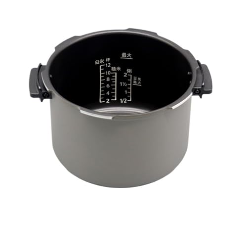 CINDTRGA Innentopf for elektrischen Reiskocher, kompatibel mit Panasonic-Schnellkochtopf SR-PFG601, Innentopf SR-S60K8 mit Griff, Innentopf SR-PNG601 PS608, Ersatztopfzubehör von CINDTRGA