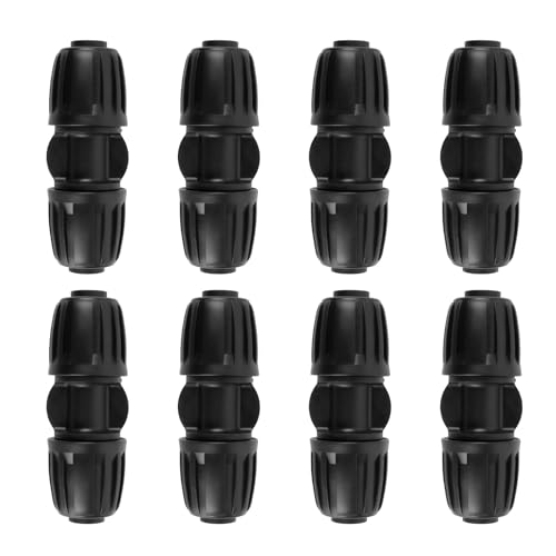 CINEMON 8 Stück Gerade Anschlüsse Steckverbinder Tropfbewässerungswasserschlauchanschlüsse 20MM PE-Schlauch Wasserschlauch Tropfbewässerungsbewässerungssystem von CINEMON