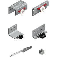 Cinetto - PS48 Beschlagset mit 80 kg Dämpfung, HS28 mm, 3 flügelig Cinetto - PS48 Beschlagset mit 80 kg Dämpfung, HS28 mm, 3 flügelig von CINETTO