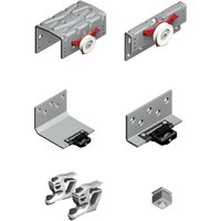 Cinetto - PS48 Beschlagset mit Stopper, HS19 mm, 3 flügelig von CINETTO