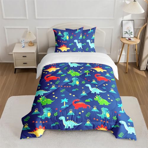 CINYE Kinder Bettdecke 140×200 Set-Dinosaurier Ganzjahresdecke für Jungen-4 Jahreszeiten Bettdecken Mit 2 Kissenbezugs 80×80 cm-Weiche Microfaser Steppdecke CINYE Kinder Bettdecke 140×200 Set-Dinosaurier Ganzjahresdecke für Jungen-4 Jahreszeiten Bettdecken Mit 2 Kissenbezugs 80×80 cm-Weiche Microfaser Steppdecke von CINYE
