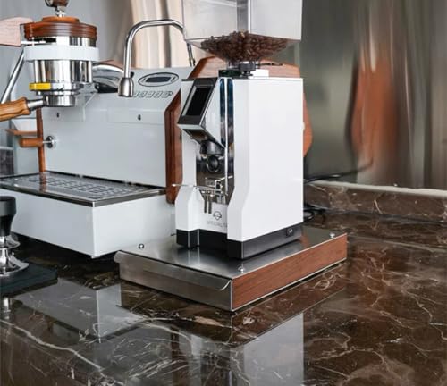 40cm Abklopfbehälter Sudschublade Abschlagkasten Knockbox für Siebträger Kaffeesatz, Edelstahl Kaffee-Klopf-Box-Behälter - schwarz mit Holzgriff von CIOBOAN