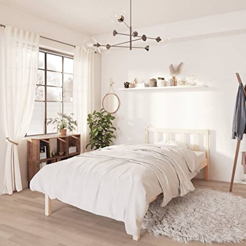 CIOURSTO Bettrahmen - Festes Kiefernholz Modernes Minimalistisches Design Doppelbett Leicht zu Versammeln (100 x 200 cm) von CIOURSTO
