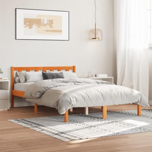 CIOURSTO Bettrahmen - Festes Kiefernholz Modernes Minimalistisches Design Doppelbett Leicht zu Versammeln (120 x 190 cm) von CIOURSTO