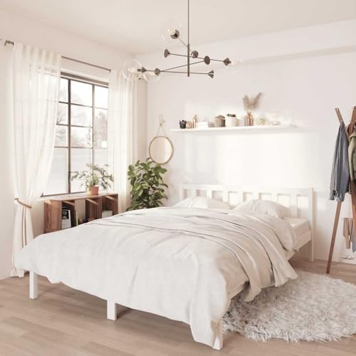 CIOURSTO Bettrahmen - Festes Kiefernholz Modernes Minimalistisches Design Doppelbett Leicht zu Versammeln (160 x 200 cm) von CIOURSTO