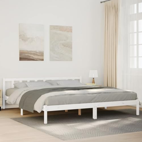 CIOURSTO Bettrahmen - Festes Kiefernholz Modernes Minimalistisches Design Doppelbett Leicht zu Versammeln (180 x 220 cm) von CIOURSTO