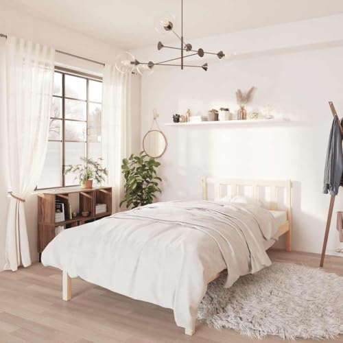 CIOURSTO Bettrahmen - Festes Kiefernholz Modernes Minimalistisches Design Doppelbett Leicht zu Versammeln (90 x 200 cm) von CIOURSTO