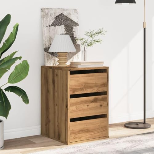 CIOURSTO Brustkiste - Technisches Holz, Schlafzimmermöbel, 3 oder 4 Lagerschubladen für Wohnzimmer oder Schlafzimmer (Eiche) von CIOURSTO