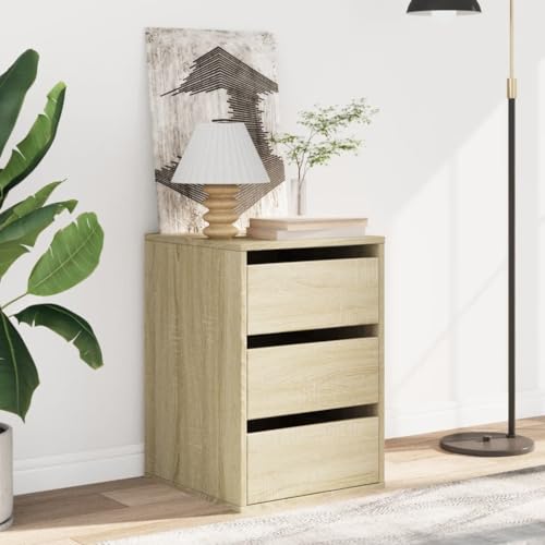 CIOURSTO Brustkiste - Technisches Holz, Schlafzimmermöbel, 3 oder 4 Lagerschubladen für Wohnzimmer oder Schlafzimmer (Sonoma Oak) von CIOURSTO