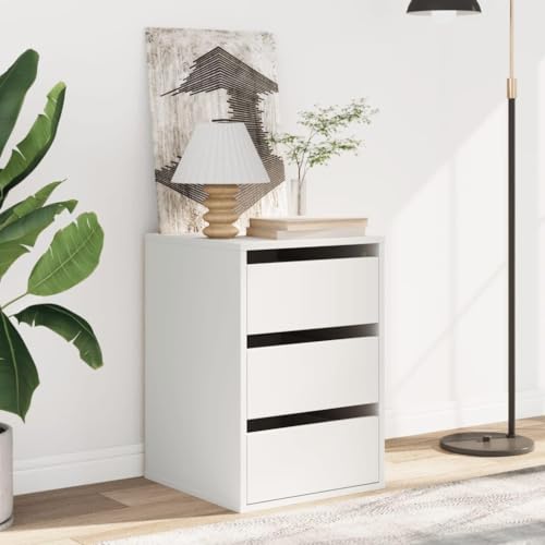 CIOURSTO Brustkiste - Technisches Holz, Schlafzimmermöbel, 3 oder 4 Lagerschubladen für Wohnzimmer oder Schlafzimmer (Weiß) von CIOURSTO