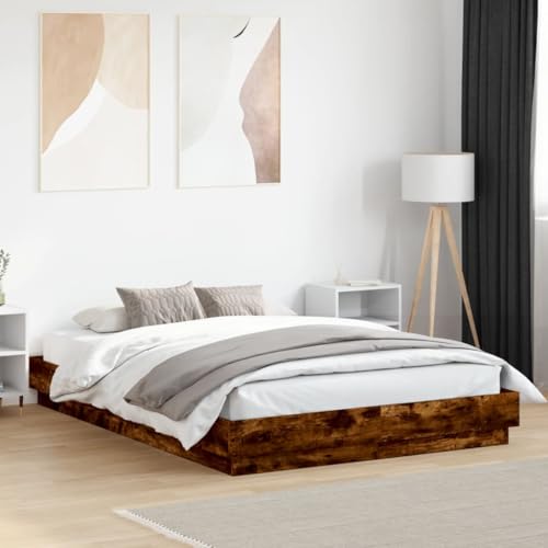 CIOURSTO Doppelbett Rahmen Basis-Kingsize Bett Basis mit Sperrholz Lamellen Komfortable Schlafzimmer Möbel (120 x 200 cm) von CIOURSTO
