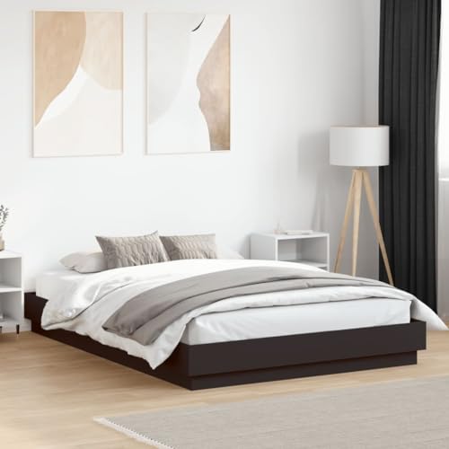 CIOURSTO Doppelbett Rahmen Basis-Kingsize Bett Basis mit Sperrholz Lamellen Komfortable Schlafzimmer Möbel (150 x 200 cm) von CIOURSTO