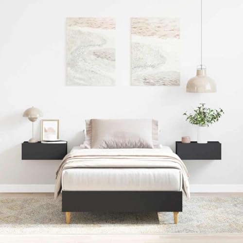 CIOURSTO Einzelbettrahmen - Technischem Holz Moderner Bettenrahmen Platz Sparen für Schlafzimmer und Gästezimmer (75 x 190 cm) von CIOURSTO