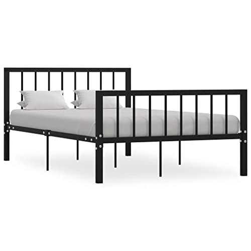 CIOURSTO Erwachsenen Metal -Bettrahmen, Robuste Struktur für Raum- und Gästezimmer, Zeitloser Klassischer Stil, Nüchternes und Funktionales Design, ohne Matratzen Enthalten (120 x 200 cm) von CIOURSTO