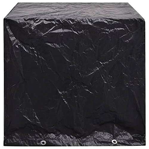 CIOURSTO wasserdichte Schutzhaube für Gartenmöbel 200x200x70 cm - Fest verzurrt mit 8 Metallösen, wetterfest für Terrasse und Garten (122 x 112 x 98 cm) von CIOURSTO