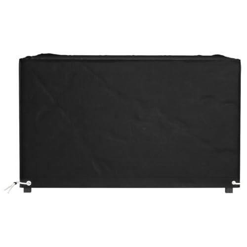 CIOURSTO wasserdichte Schutzhaube für Gartenmöbel 200x200x70 cm - Fest verzurrt mit 8 Metallösen, wetterfest für Terrasse und Garten (125 x 125 x 75 cm) von CIOURSTO