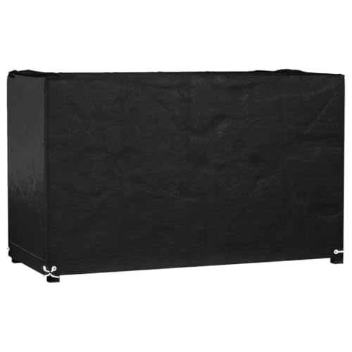 CIOURSTO wasserdichte Schutzhaube für Gartenmöbel 200x200x70 cm - Fest verzurrt mit 8 Metallösen, wetterfest für Terrasse und Garten (125 x 55 x 75 cm) von CIOURSTO