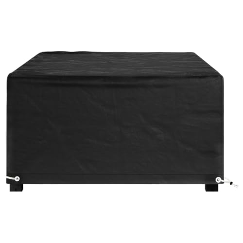 CIOURSTO wasserdichte Schutzhaube für Gartenmöbel 200x200x70 cm - Fest verzurrt mit 8 Metallösen, wetterfest für Terrasse und Garten (125 x 70 x 35 cm) von CIOURSTO