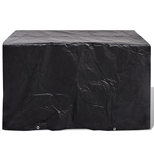CIOURSTO wasserdichte Schutzhaube für Gartenmöbel 200x200x70 cm - Fest verzurrt mit 8 Metallösen, wetterfest für Terrasse und Garten (140 x 70 x 90 cm) von CIOURSTO