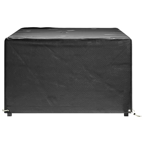CIOURSTO wasserdichte Schutzhaube für Gartenmöbel 200x200x70 cm - Fest verzurrt mit 8 Metallösen, wetterfest für Terrasse und Garten (180 x 122 x 75 cm) von CIOURSTO