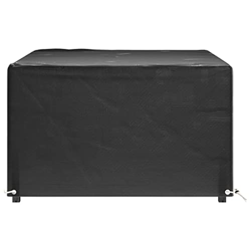 CIOURSTO wasserdichte Schutzhaube für Gartenmöbel 200x200x70 cm - Fest verzurrt mit 8 Metallösen, wetterfest für Terrasse und Garten (180 x 135 x 80 cm) von CIOURSTO