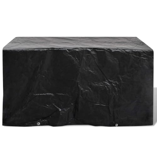 CIOURSTO wasserdichte Schutzhaube für Gartenmöbel 200x200x70 cm - Fest verzurrt mit 8 Metallösen, wetterfest für Terrasse und Garten (180 x 70 x 90 cm) von CIOURSTO