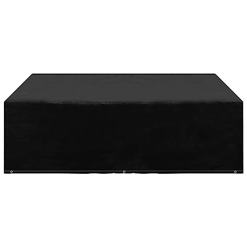 CIOURSTO wasserdichte Schutzhaube für Gartenmöbel 200x200x70 cm - Fest verzurrt mit 8 Metallösen, wetterfest für Terrasse und Garten (200 x 200 x 70 cm) von CIOURSTO