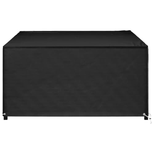 CIOURSTO wasserdichte Schutzhaube für Gartenmöbel 200x200x70 cm - Fest verzurrt mit 8 Metallösen, wetterfest für Terrasse und Garten (270 x 180 x 90 cm) von CIOURSTO