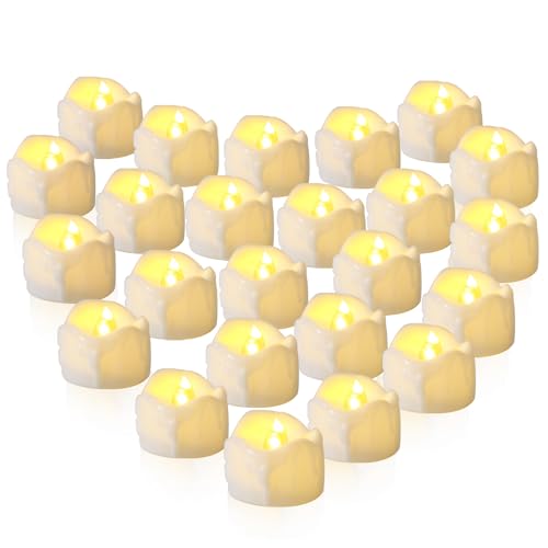 CIOXSOIO 24 Stück Led Teelichter, flammenlose Led Kerzen, Warmweiß Elektrische Kerzen realistische, Led Candles Dose langlebig 200 Stunden für Halloween, Hochzeiten, Partys, Hauptdekorationen CIOXSOIO 24 Stück Led Teelichter, flammenlose Led Kerzen, Warmweiß Elektrische Kerzen realistische, Led Candles Dose langlebig 200 Stunden für Halloween, Hochzeiten, Partys, Hauptdekorationen von CIOXSOIO