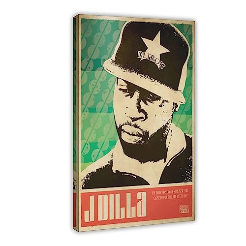 J Dilla Musik-Poster Leinwand Poster Wandkunst Dekor Druck Bild Gemälde für Wohnzimmer Schlafzimmer Dekoration Rahmen Stil 40 x 60 cm von CIRCIR