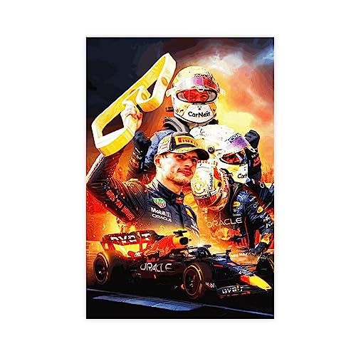 Max Verstappen World Formula 1 Driver Poster Leinwand Poster Wandkunst Dekor Druck Bild Gemälde für Wohnzimmer Schlafzimmer Dekoration ungerahmt 30 x 45 cm von CIRCIR