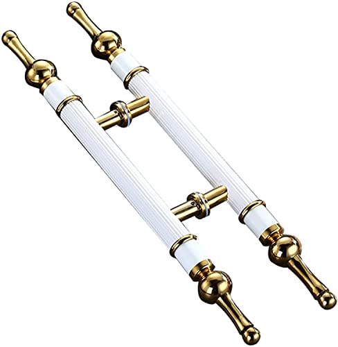 Pull Push Shower Kitchen Door Pulls Door Pull Heavy Duty Scheunentürgriff, Hotelhalle KTV Coffee Shop Antik Push Pull Griff Innen Außen Runder Türgriff Edelstahl (Farbe: Weiß, Pull Push Shower Kitchen Door Pulls Door Pull Heavy Duty Scheunentürgriff, Hotelhalle KTV Coffee Shop Antik Push Pull Griff Innen Außen Runder Türgriff Edelstahl (Farbe: Weiß, von CIRCIR