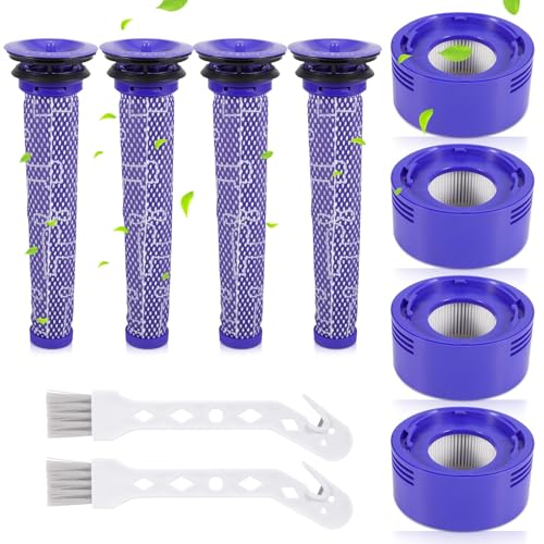 CIRULLI Dyson V8-Filter,10 Stück Filter für Staubsauger der Dyson V7 V8-Serie,4 HEPA-Nachfilter und 4 Vorfilter,2 Reinigungsbürsten,Staubsauger-Ersatzfilter #965661-01 und 967478-01 CIRULLI Dyson V8-Filter,10 Stück Filter für Staubsauger der Dyson V7 V8-Serie,4 HEPA-Nachfilter und 4 Vorfilter,2 Reinigungsbürsten,Staubsauger-Ersatzfilter #965661-01 und 967478-01 von CIRULLI