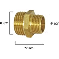 Polierte Reduzierstücke Außen 3/4' auf 1/2' von CIS