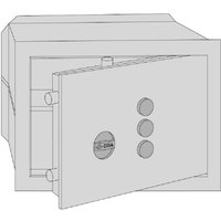 Cisa - wand-tresor kombination P25 x L42 x H30 Cm Cisa - wand-tresor kombination P25 x L42 x H30 Cm von CISA