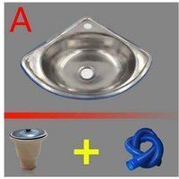 Dickes dreieckiges Waschbecken aus Edelstahl, kleines Einzelwaschbecken, wandmontiertes Eckwaschbecken Dickes dreieckiges Waschbecken aus Edelstahl, kleines Einzelwaschbecken, wandmontiertes Eckwaschbecken von CISEA