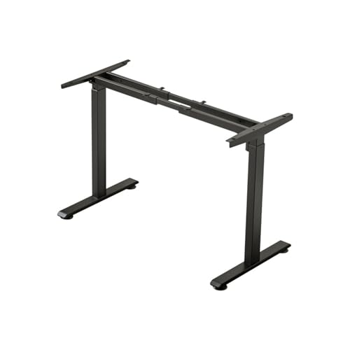 CISIYOO Electric Standing Computer Schreibtisch Gestell,Höhenverstellbarer Ergonomic Steh-Sitz Schreibtisch Tischbeine, für Zuhause und das Büro, trägt bis zu 176 Pfund,Schreibtischerhöhung (Schwarz) von CISIYOO