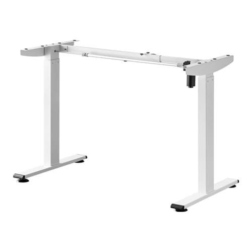 CISIYOO Electric Standing Computer Schreibtisch Gestell,Höhenverstellbarer Ergonomic Steh-Sitz Schreibtisch Tischbeine, für Zuhause und das Büro, trägt bis zu 176 Pfund,Schreibtischerhöhung (Weiß) von CISIYOO