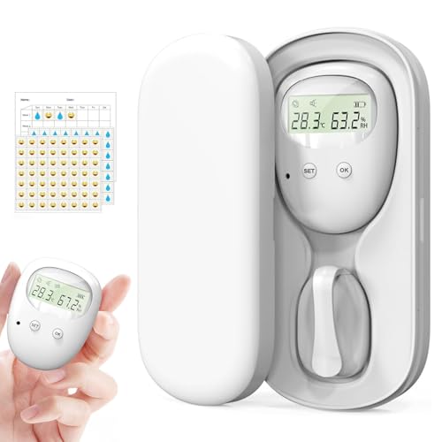 Wireless Bettwetting Alarm für Jungen und Mädchen, Drahtlose Bettnässer Alarm, USB-wiederaufladbar, 3 Arbeitsmodi, Töpfchenalarm mit Geräuschen und Vibrationen, Pee ALA-rm für Kinder von CISSIYOG