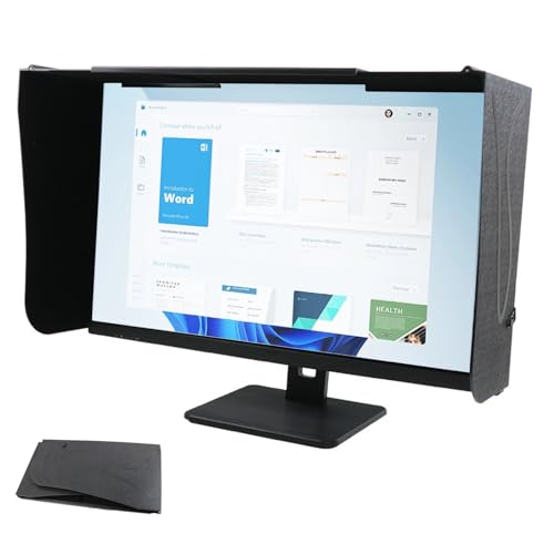 Bildschirm-Sonnenblende, Verstellbare Monitorhaube,24-32 Zoll(41-71cm Verstellbar)-Bildschirm-Sonnenblende, Laptop Zelt FüR Monitor AußEnrahmen Streulichtschutz Und Anti Peeping von CISSIYOG
