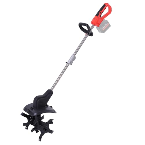 CISSIYOG Elektro-Bodenhacke kompatibel mit Makita Akku 18V, Elektro Motorhacke für Garten und Rasen mit 15 cm Arbeitstiefe, 22cm Arbeitsbreite (Batterie Nicht enthalten) von CISSIYOG