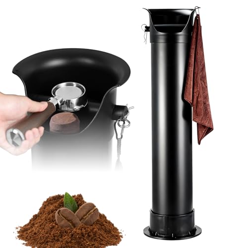 Kaffeeklopfbox, AbklopfbehäLter FüR Espressokaffeesatz Mit Haken Und Handtuch, KaffeeabklopfbehäLter Mit GroßEr KapazitäT (22,4 X 21,3 X 85,9 Cm), Espresso-Klopfbox FüR Restaurants, CaféS Und Bars von CISSIYOG