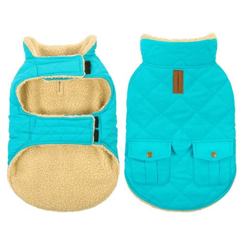 CITÉTOILE Wintermantel Hundemantel, Warme Winterjacken mit Fleece für Hunde,Hundejacke Hundekleidung Hundepullover Dog Coat mit Geschirr Loch für Chihuahua Dackel, Hellblau, L CITÉTOILE Wintermantel Hundemantel, Warme Winterjacken mit Fleece für Hunde,Hundejacke Hundekleidung Hundepullover Dog Coat mit Geschirr Loch für Chihuahua Dackel, Hellblau, L von CITÉTOILE