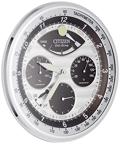 CITIZEN CC2013 Gallery Wanduhr, Silber, Silberfarben von CITIZEN