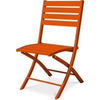 MARIUS - Klappbarer Gartenstuhl, Aluminium, orange - CITY GARDEN von CITYGARDEN