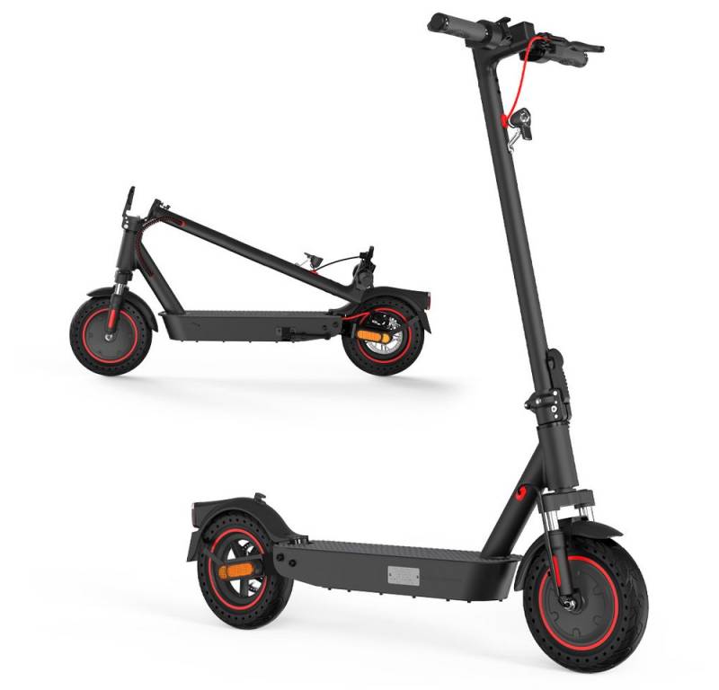 CITYSPORTS E-Scooter 10 ZOLL Klappbarer E-Roller mit ABE mit Schockabsorber, 20,00 km/h, mit Straßenzulassung Max 35km E-roller mit app max 20km/h Mit ABE von CITYSPORTS